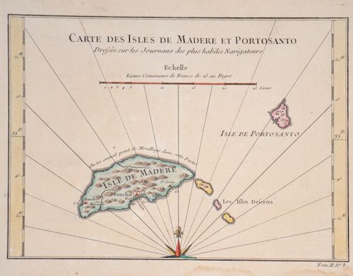 Carte des Isles de Madere et Portosanto