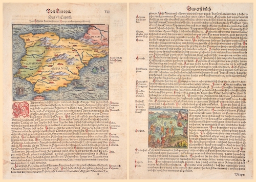 Von Europa. Das VI. Capitel. Von Hispania dem sechßten teil Europe ein kurtze verzeichnung.
