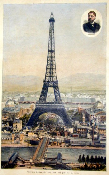 Pariser Weltausstellung 1889: der Eiffelturm.