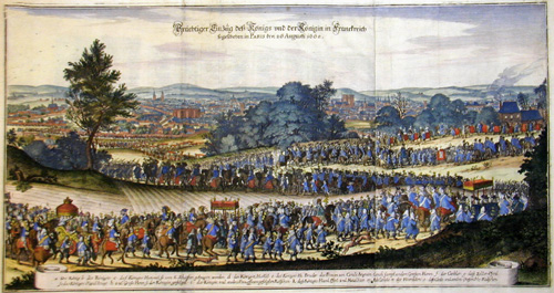 Prächtiger Einzug deß Königs und der Königin in Frankreich so geschehen in Paris dem 26 Augusti 1660