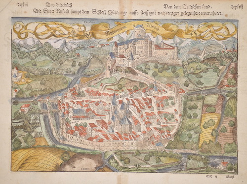 Die Stadt Rufach sampt dem schloß Isenburg auffs fleißigst nach ietziger gelegenheit contrafete