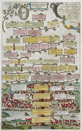 Blesenses Comites. A Monsivre de Champigni…./ Magnorum Domus Haec Nutricula Regum