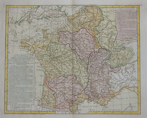 Carte Physique ou Geographie naturelle de la France…..