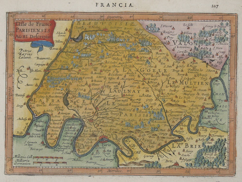 Francia/ L´Isle de France Parisiensis agri descriptio