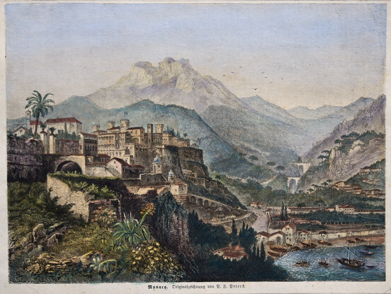 Monaco. Originalzeichnung von P. F. Peters.