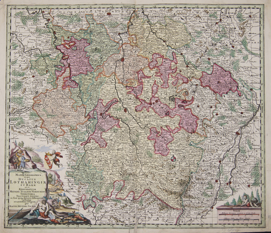 Mappa Geographica, in qua Ducatus Lotharingiae et Barr ut et Episcopatuum Metens.