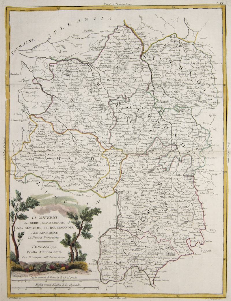 Li Governi del Berri, del Nivernois, della Marche, del Bourbonnois, e dell‘ Auvergne