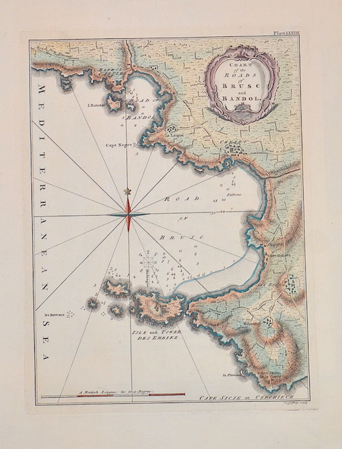 Chart of the Roads of Brusc and Bandol.