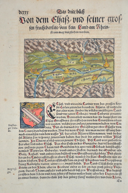 Von dem Elsaß und seiner grossen fruchtbarkeit dem kein Land am Rheinstrom mag verglichen werden.