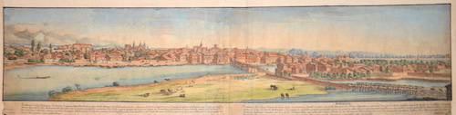 Rovanne. Rouanne est a douze lieues de Lion dans un terrouer fertil, et dans une belle situation, les Peres Capucins,..