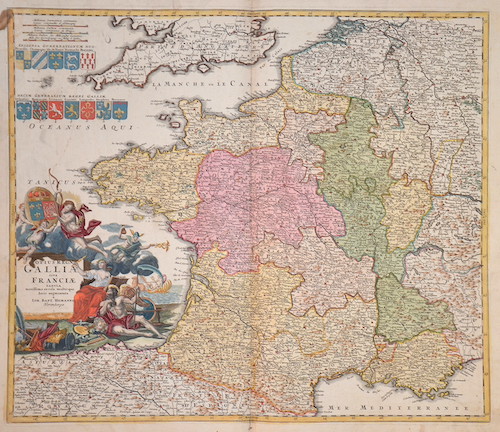 Totius Regn Galliae sive Franciae Tabula novissime revisa multis que locis augmentata a