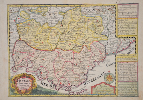 Die Provence in Franckreich verfertiget von joh. George Schreiber in Leipzig