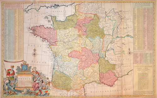 A New and Exact Map of France Dividid into all ist Provinces and Acquisitions, according to the