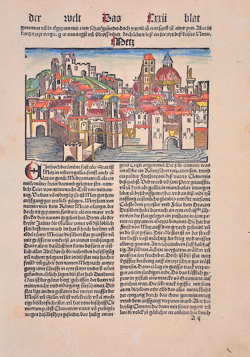 Metz / dere welt Das Lxxii blat