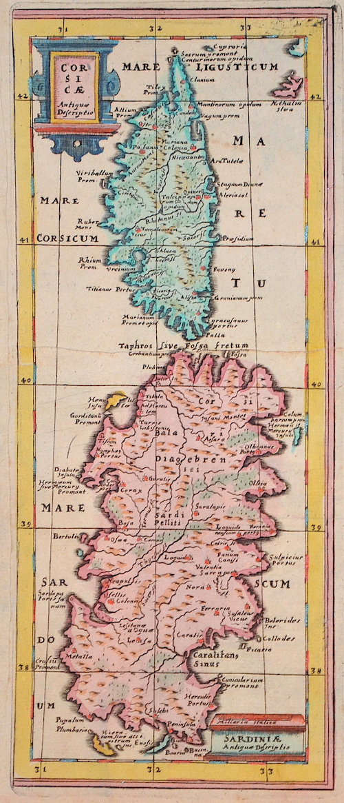 Corsicae Antiquae Descriptio / Sardiniae Antiquae Descriptio