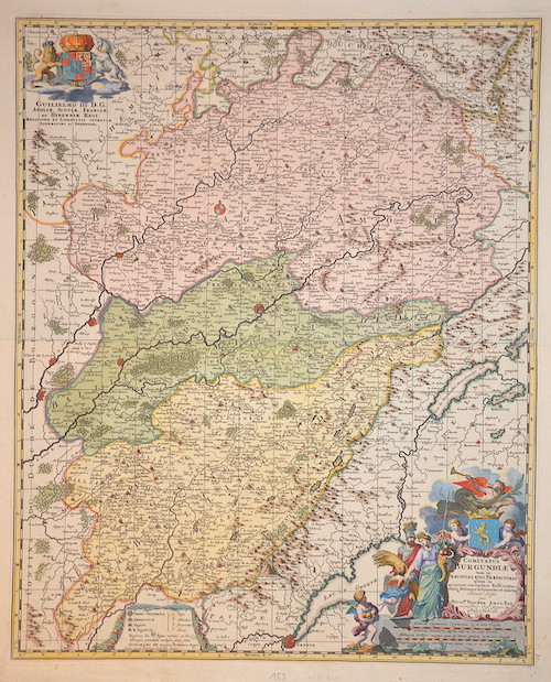 Comitatus Burgundiae tam in Praecipuas ejus Praefecturas quam in minores..