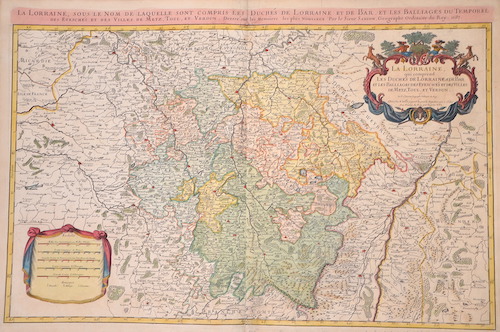 La Lorraine, qui comprend Les Dcjes de Lorraine et de Bar et les Balliages des Evesches et des Villes de Metz, Toul, et Veerdun.