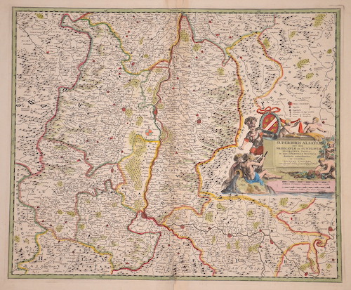 Superioris Alsatiae nec non Brisigauiae et Suntgauiae Geographica Tabula, in qua subjacentia Territoria distincte ostenduntur,..