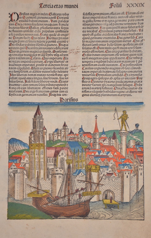 Parisius / Tercia etas mundi Foliu XXXIX