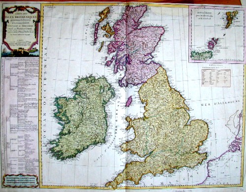 Carte des Isles Britaniques
