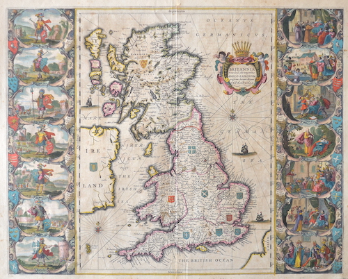 Britannia prout divisa suit temporibus Anglo-Saxonum, praesertim durante illorum HEPTARCHIA.