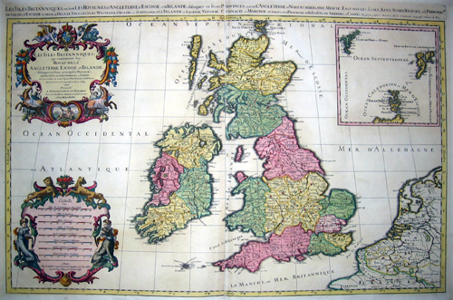 Les Isles Britanniques, ou sont les Royaumes d´Angleterre, d´Escosse, et d´Irlande…….