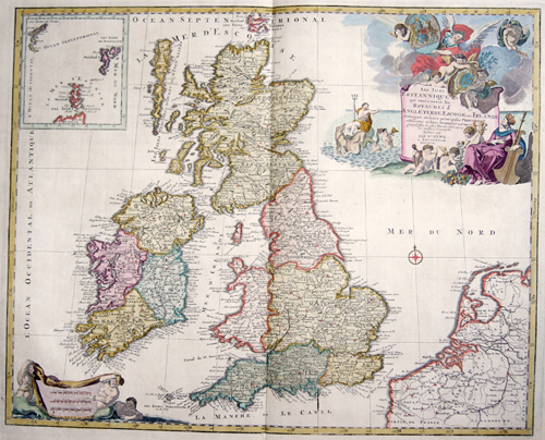 Les Isles Britanniques qui contiennent les Royaumes d´Angleterre, Escosse, et Irlande….
