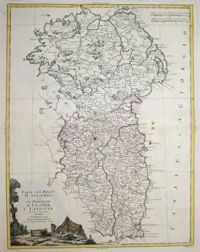 Parte del Regno d’Irlanda, cioè le Provincie d‘ Ulster, e Leinster