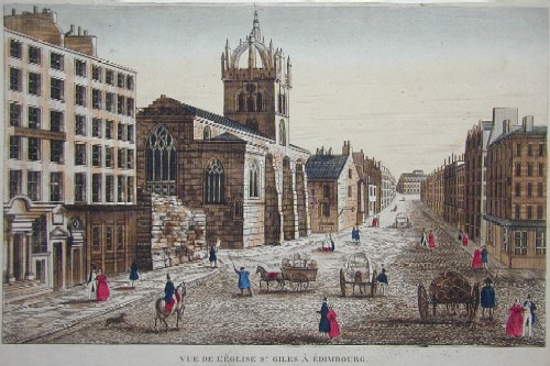 Vue de L´ Eglise St. Giles á Edimbourg