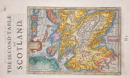 The second table of Scotland. Scotiae tabula II.