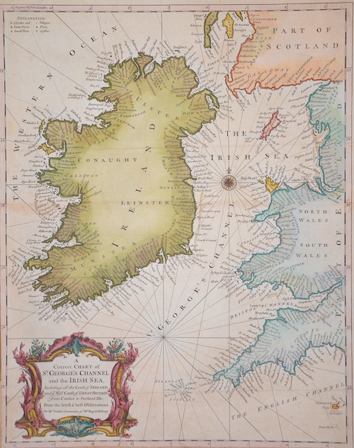 A Correct Chart of St. George's Channel and the Irish Sea,