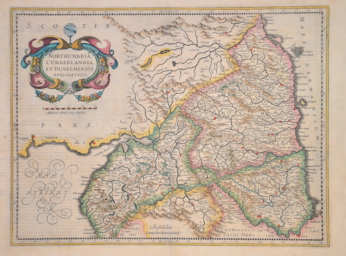 Northumbria, Cumberlandia, et Dunelmensis Episcopatus.