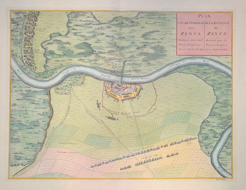 Plan de la battaille de Zenta