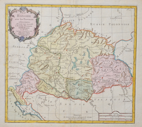 La Hongrie avec les Provinces adjacentes