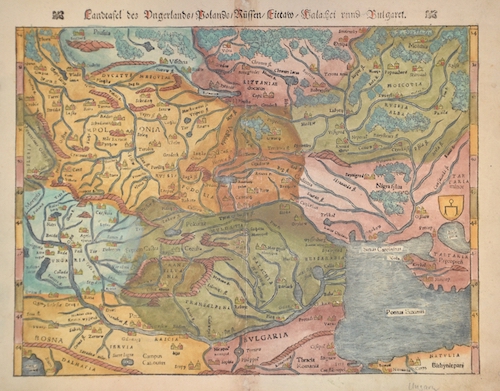 Landtafel des Ungerlands/Polands/Reussen/Littaw/Walachei und Bulgarei