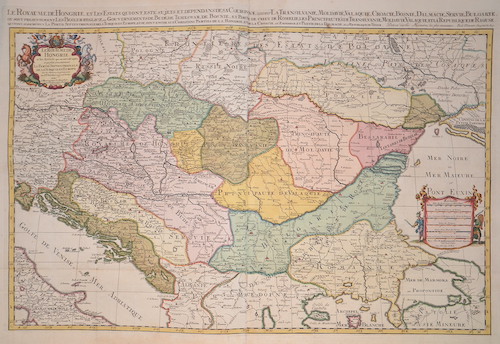 Le Royaume de Hongrie, et les Estats qui en ont este sujets, et dependans de sa Couronne, scavoir La Transilvanie, Moldavie, Valaquie, Croacie, Bosnie