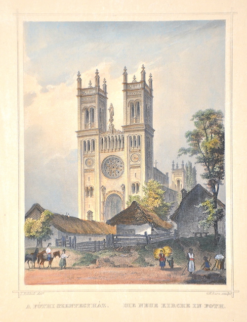 A Fothi Szentegyhaz. / Die Neue Kirche in Foth.