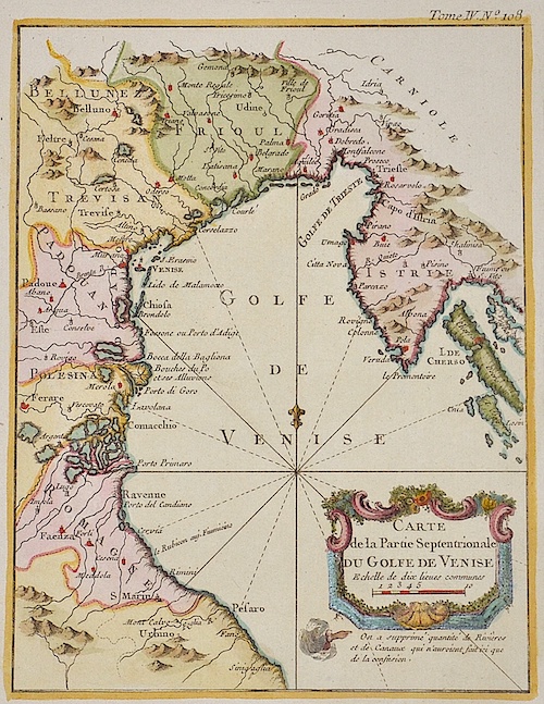 Carte de la partie Septentrionale du Golfe de Venise