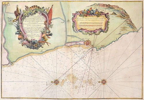 Carta nuova et ed Esatta Continente quella parte della Costa di Toscana situata dalla Punta di Monte Nero/A new and exact chart … coast of Tuscany