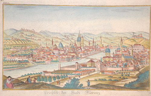 Prospekt der Stadt Florenz.