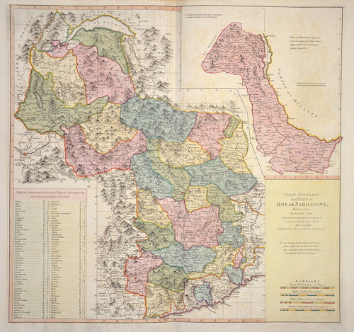 Carte Géneral de Etats du Roi de Sardaigne