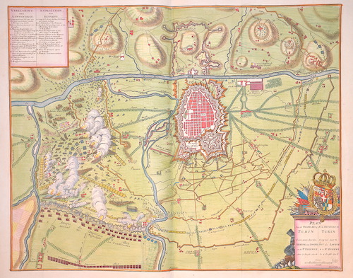 Plan von de Veldslag by Turin…