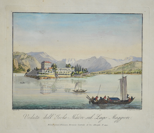 Veduta dell’ Isola Madre sul Lago Maggiore.