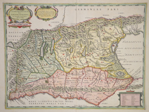 Italia Gallica sive Gallia Cisalpina ex conatibus Geographicis  Abrah. Ortelii.