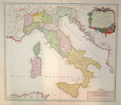 Italia Antiqua, cum Insulis Sicilia, Sardinia, et Corsica,