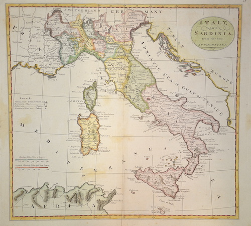 Italy and Sardinia, from the best Authorities.