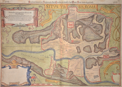 Von den vierzehen Regionen oder Craisen in welche die Statt Rom war abgetheilt. 377 / Situs Urbis Romae