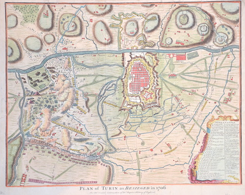 Plan of Turin as Besieged in 1706