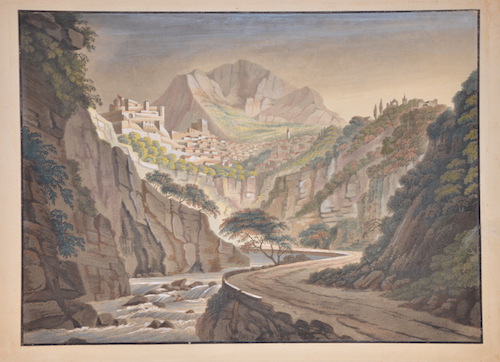 no title – Ansicht von Briancon und dem Durance-Tal