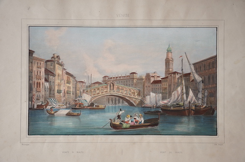 Ponte di Rialto. / Pont de Rialto. Venise
